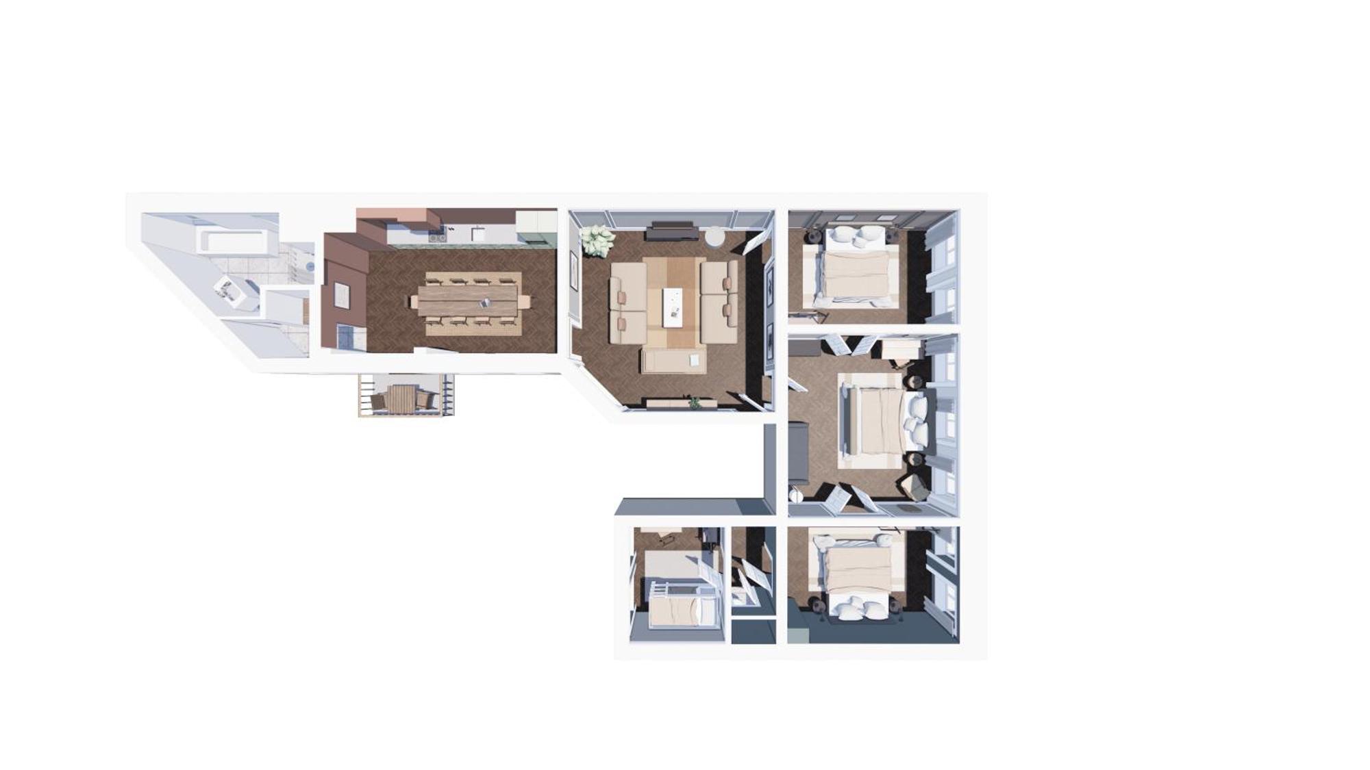 Large 4 Bedroom With Balcony & Bathtub In Cph City København Ngoại thất bức ảnh